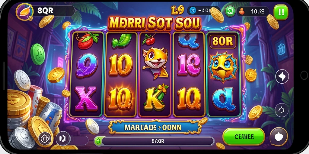 Tampilan gameplay Slot yang menarik di 8QR penuh warna.