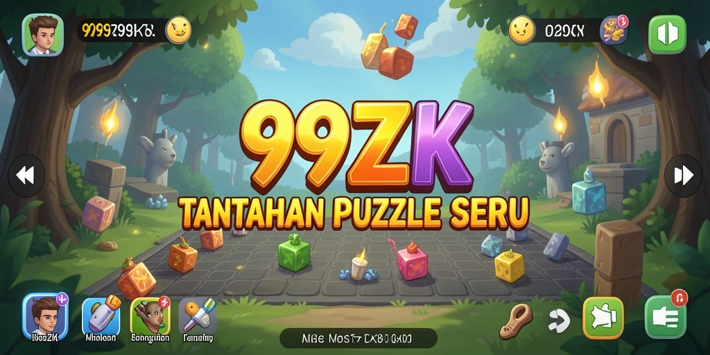 Tampilan seru gameplay 999ZK yang penuh tantangan puzzle.