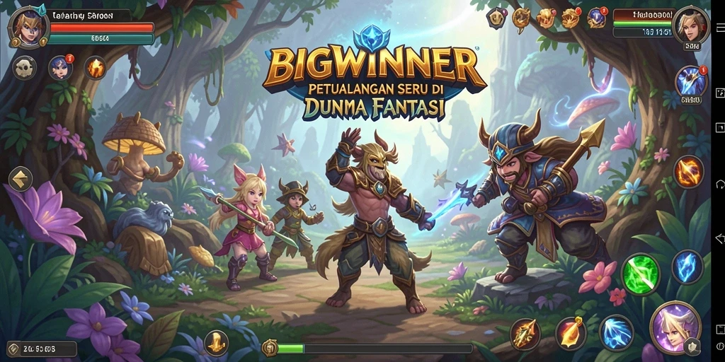 Tampilan menarik dari gameplay petualangan BIGWINNER yang memukau.