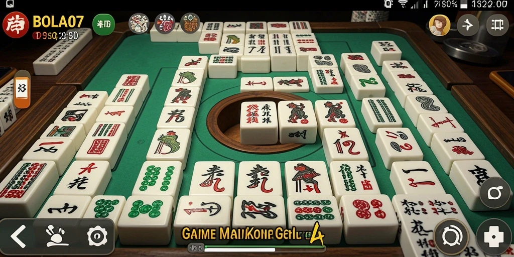 Tampilan gameplay <strong>BOLA07</strong> yang menarik dalam permainan Mahjong.