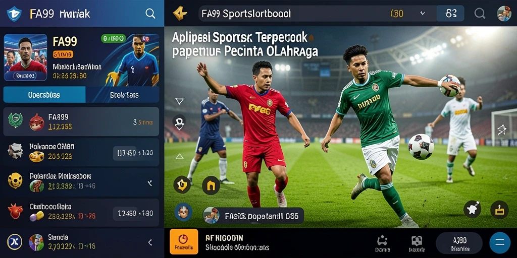 Tampilan gameplay utama FA99 dalam taruhan olahraga yang seru.