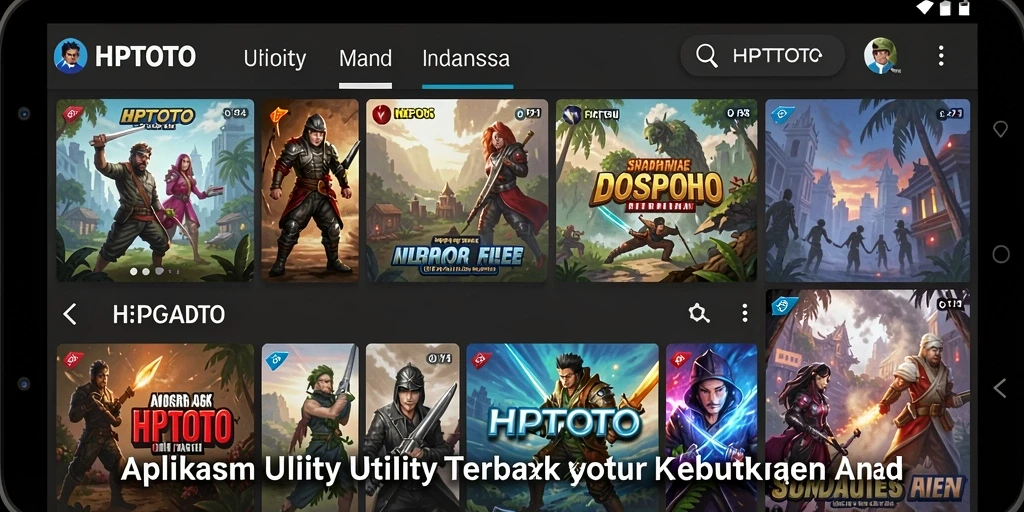 Screenshot utama HPTOTO menunjukkan tampilan antarmuka yang intuitif dan efisien.