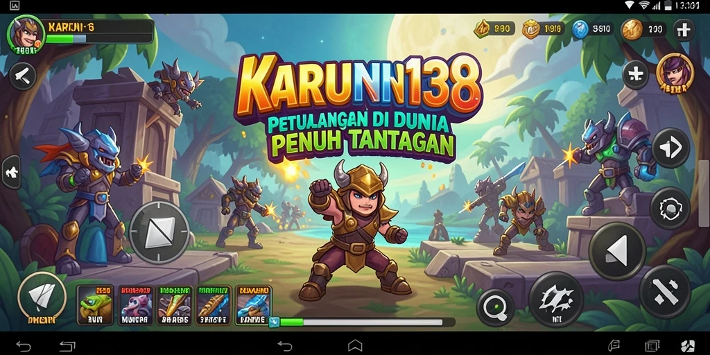 Screenshot utama KARUN138 yang menunjukkan petualangan seru dalam permainan.