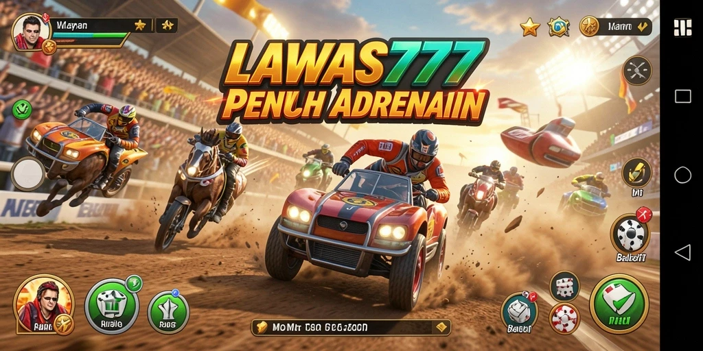 Gameplay balapan penuh aksi di LAWAS777.