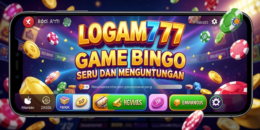 Tampilan gameplay seru dalam permainan Bingo LOGAM777 yang menarik.