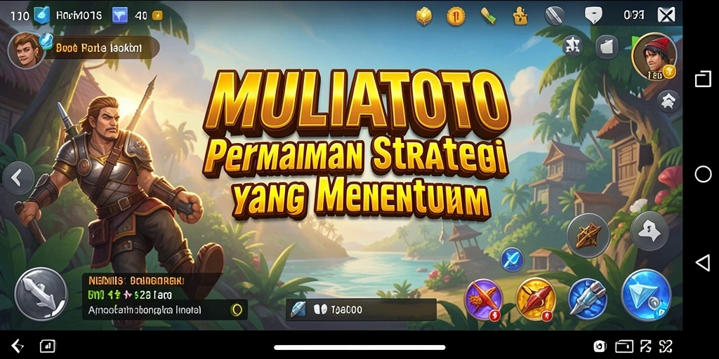 Tampilan gameplay menarik dari MULIATOTO yang penuh strategi.