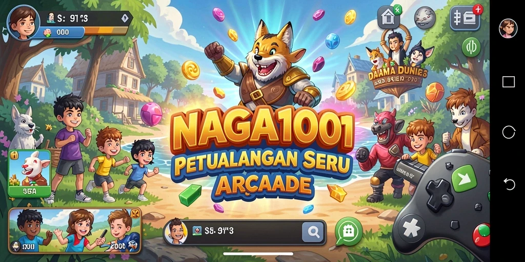 Tampilan gameplay NAGA1001 yang penuh aksi dalam dunia arcade.