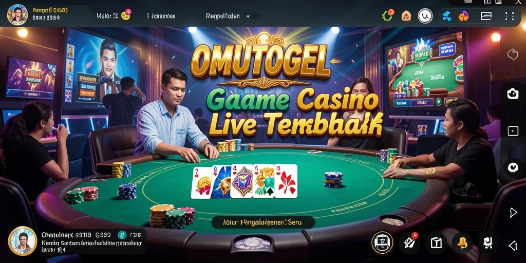 Tampilan utama OMUTOGEL menampilkan dealer langsung dan permainan yang mendebarkan.