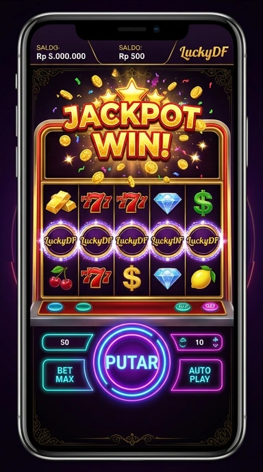 Tampilan antarmuka luckydf yang sederhana dan intuitif.